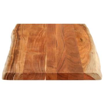 Solid Wood Acacia Live Edge Table Top - 120x60 cm | Hipo Market