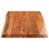 Solid Wood Acacia Live Edge Table Top - 120x60 cm | Hipo Market