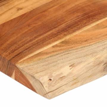 Solid Wood Acacia Live Edge Table Top - 120x60 cm | Hipo Market