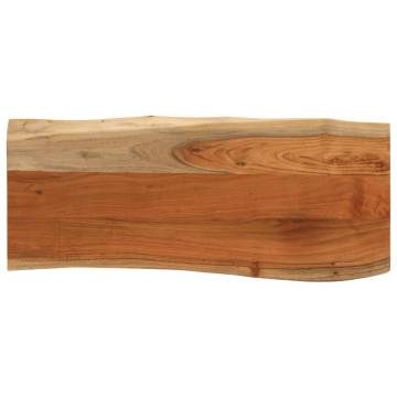 Solid Wood Acacia Live Edge Table Top 100x40 cm | HipoMarket