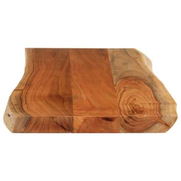 Solid Wood Acacia Live Edge Table Top 100x40 cm | HipoMarket