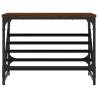 Shoe Rack Brown Oak - Stylish Entryway Storage | Hipomarket