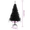 150 cm Black Artificial Christmas Tree with Stand - PVC