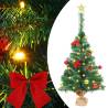 Artificial Pre-lit Christmas Tree with Baubles - 64 cm Green