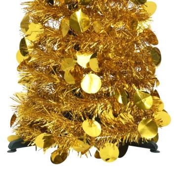 Pop-up Artificial Christmas Tree Gold 150 cm | Hipo Market