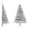  Artificial Half Christmas Tree with Stand Silver 150 cm PET Colour silver Size 150 x 95 cm Quantity in Package 1 Number of Branch Tips 