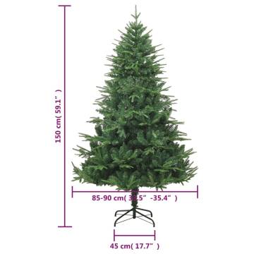 150 cm Green Artificial Christmas Tree - PVC & PE | HipoMarket