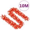 Christmas Garland with LED Lights - 10m Red | Hipo Market