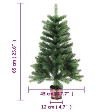 Lifelike 65 cm Artificial Christmas Tree - Green