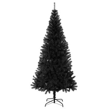 Black Artificial Christmas Tree 210 cm PVC | HipoMarket