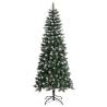 180 cm Artificial Christmas Tree with Stand - Green PVC