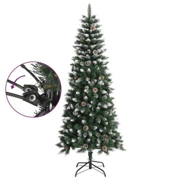 180 cm Artificial Christmas Tree with Stand - Green PVC