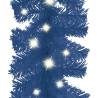 Blue LED Christmas Garland - 20m Holiday Decoration