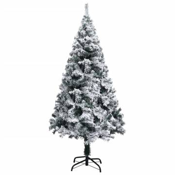 Flocked Snow Green Artificial Christmas Tree 120 cm - Hipomarket