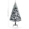 Flocked Snow Green Artificial Christmas Tree 120 cm - Hipomarket