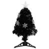 64 cm Black LED Snowflakes Christmas Tree - Hipomarket