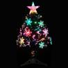 64 cm Black LED Snowflakes Christmas Tree - Hipomarket