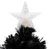 64 cm Black LED Snowflakes Christmas Tree - Hipomarket