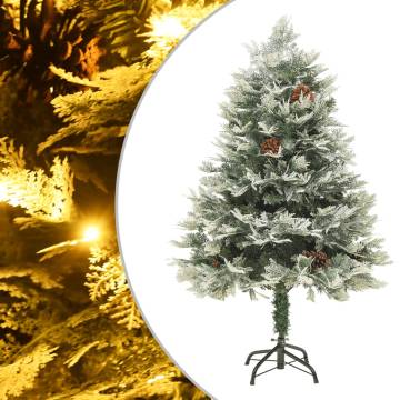 Pre-lit 150 cm Christmas Tree with Pine Cones - Hipomarket