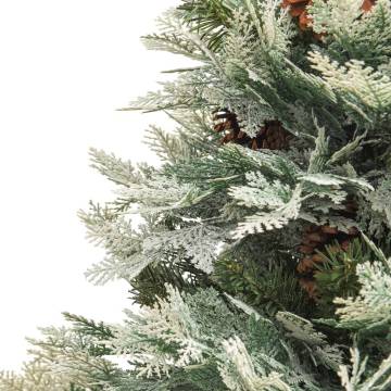 Pre-lit 150 cm Christmas Tree with Pine Cones - Hipomarket