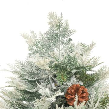 Pre-lit 150 cm Christmas Tree with Pine Cones - Hipomarket