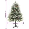 Pre-lit 150 cm Christmas Tree with Pine Cones - Hipomarket