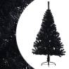 Artificial Half Christmas Tree with Stand | 120cm Black PVC