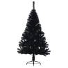 Artificial Half Christmas Tree with Stand | 120cm Black PVC