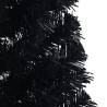 Artificial Half Christmas Tree with Stand | 120cm Black PVC