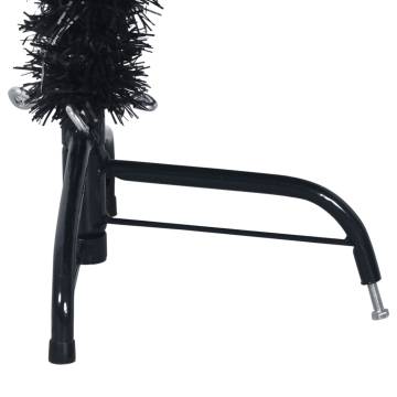 Artificial Half Christmas Tree with Stand | 120cm Black PVC