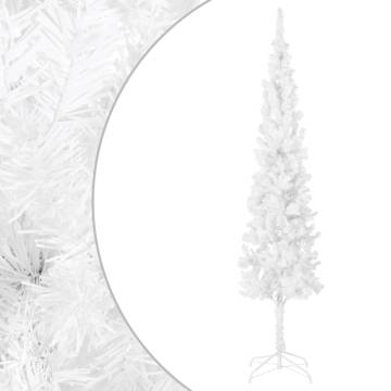 Slim White Christmas Tree 210 cm - Perfect Holiday Decoration