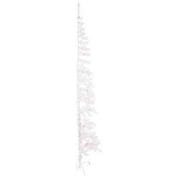 Slim Artificial Half Christmas Tree - 210 cm White | HipoMarket