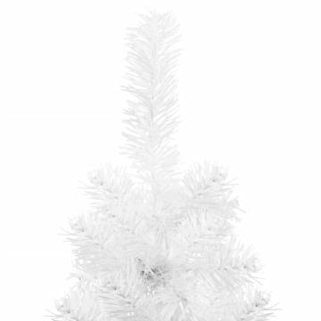 Slim Artificial Half Christmas Tree - 210 cm White | HipoMarket