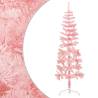  Slim Artificial Half Christmas Tree with Stand Pink 180 cm Colour pink Size 180 cm Quantity in Package 1 Number of Branch Tips 