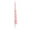 Slim Pink Half Christmas Tree 240 cm - Space-Saving Decoration