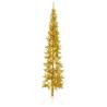  Slim Artificial Half Christmas Tree with Stand Gold 210 cm Colour gold Size 210 cm Quantity in Package 1 Number of Branch Tips 