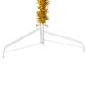 Slim Artificial Half Christmas Tree - Gold 210 cm | HiPo Market