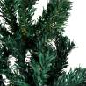 Slim Artificial Half Christmas Tree 150cm - Space-Saving Decor