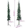 Slim Artificial Half Christmas Tree 150cm - Space-Saving Decor