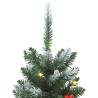 Artificial Christmas Trees - 2 pcs 100 LEDs 120 cm Green & White