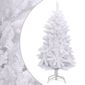 Artificial Hinged Christmas Tree - White 120 cm | HipoMarket UK