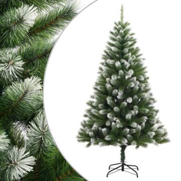 Artificial Hinged Christmas Tree with Flocked Snow - 150 cm