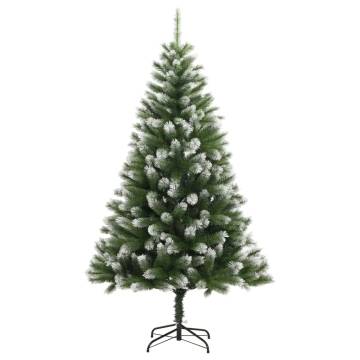 Artificial Hinged Christmas Tree with Flocked Snow - 150 cm