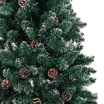 Slim Christmas Tree with Real Wood & Snow - 150 cm | Hipomarket