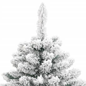 Artificial Hinged Christmas Tree 150 cm - Flocked Snow | HipoMarket