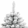 Artificial Hinged Christmas Tree 150 cm - Flocked Snow | HipoMarket