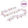 Christmas Garland Decorated with Baubles - 10m White