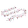 Christmas Garland Decorated with Baubles - 10m White