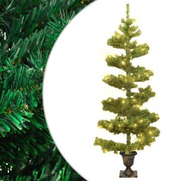 Swirl Pre-lit Christmas Tree 120 cm - Magical Holiday Decor