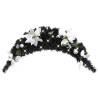  Christmas Arch with LED Lights Black 90 cm PVC Colour black & silver Quantity in Package 1 Number of LEDs 